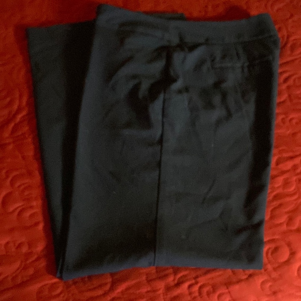 Black wide leg dress slacks